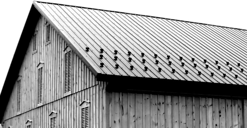 Crickside barn black and white